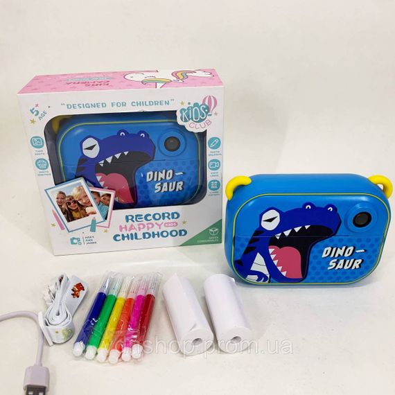 Печать детских фото принтером, Мини-камера для детей, Фотоаппарат принтер мгновенной печати детский DN-46 | Зображення 4