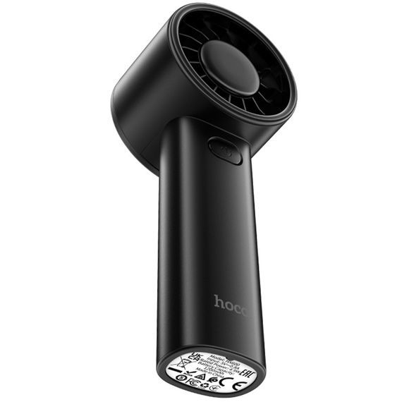 Портативний вентилятор Hoco HX600 handheld folding fan 1200 mAh Black | Зображення 3