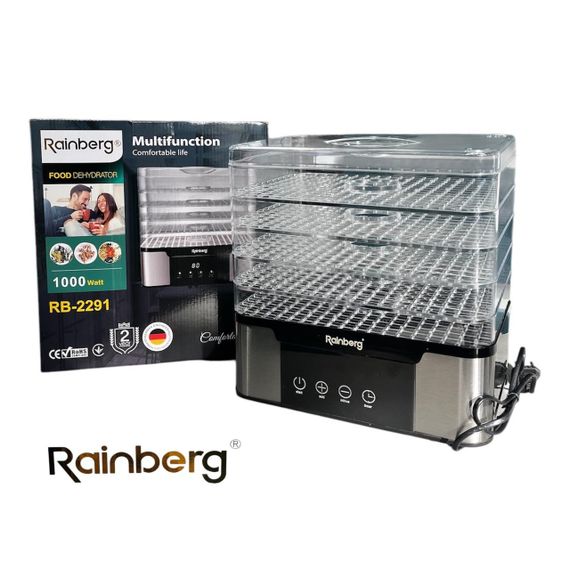 Електрична сушарка для овочів та фруктів Rainberg RB-2291 1000W Food Dehydrator Multifunction