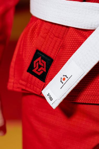 Кімоно для джиу - джитсу червоне, TM "Kintayo", 160 зріст, щільність 450 гр/м.кв. | Зображення 2