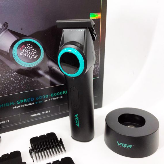 Машинка-тример 3 в 1 для стрижки волосся, Професійний тример з набором насадок, Тример для скронь MF-54 | Зображення 6