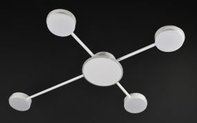 Люстра світлодіодна стельова LED світильник для квартири на стелю лед 26457 Білий 7х64х82 см.