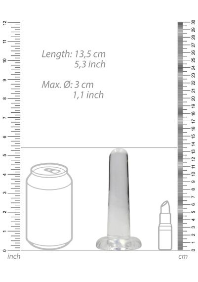 Фалоімітатор - Realrock Dildo 5,3" Transparent sexstyle | Зображення 4