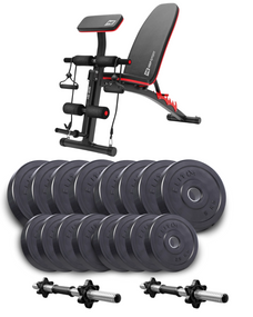 Набір Elitum Titan гантелі 2х31кг з лавою HS-1035