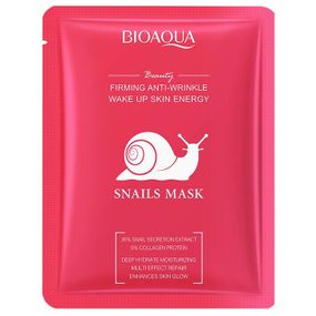 Тканинна маска для обличчя з муцином равлика Bioaqua, 25г