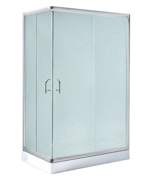 Набір Lidz Душова кабіна Wawel SC120x80.SAT.LOW.FR, прямокутна, скло Frost 5 мм + Душовий піддон Kapielka ST120x80x14