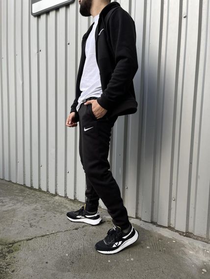 Чоловічий спортивний костюм зима Nike черний | Зображення 2