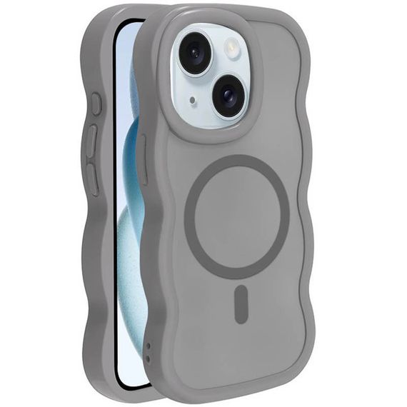 Чохол TPU+PC Undine with Magnetic Fit для Apple iPhone 15 (6.1") Grey