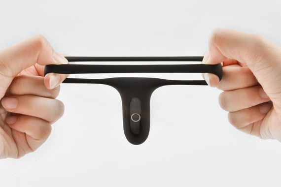 Подвійне ерекційне кільце Fun Town Rise Black, керування зі смартфона | Зображення 6