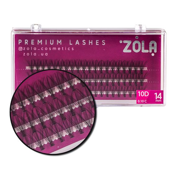 Вії-пучки ZOLA 10D 14 mm