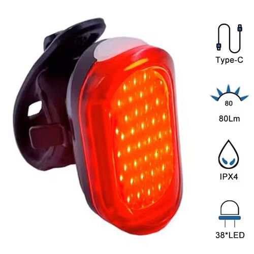 Велоліхтар MY-2106 38LED (red) з акумулятором | Зображення 1