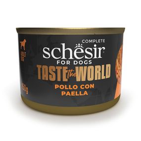Schesir Dog Taste the World Chicken With Paella вологий корм з куркою та креветками для собак 150 гр