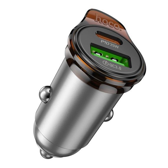 Автозарядний пристрій Hoco NZ16A 1USB-C/1USB QC/PD43W | Зображення 6
