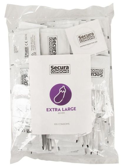 Презервативи великі SECURA EXTRA LARGE 100 шт Sex Aura
