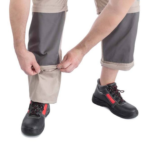 Брюки трансформер робочі з лямками 6 в 1, 100% бавовна, щільність 180 г/м², M INTERTOOL SP-3042 | Зображення 9