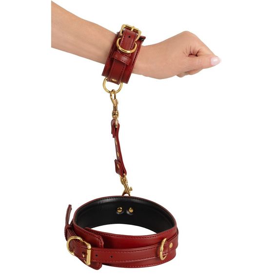 Наручники та настегнані фіксатори Bad Kitty червоні | Зображення 1