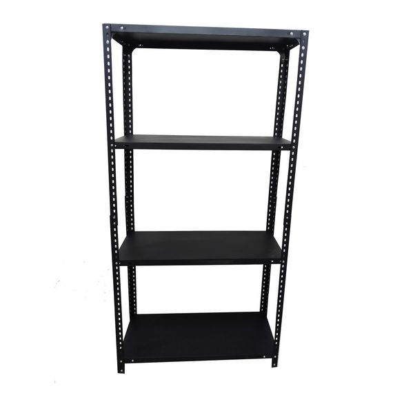 Стеллаж металлический Siker G7530J 150x75x30 см 5 полок черный для склада, гаража и дома 42400261 | Зображення 1