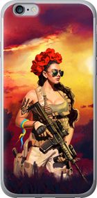 Чехол на iPhone 6 Plus Украинка с оружием "5316u-48-17620"