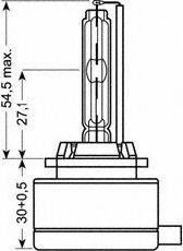 Лампа ксенонова D1S XENARC ORIGINAL 85В, 35Вт, PK32d-2 4500K (вир-во OSRAM) OSRAM 66140 на AUDI TT Roadster (8J9)