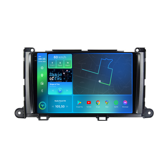Штатна магнітола Torssen 2K Toyota Sienna 09-14 F98256 4G Carplay DSP | Зображення 1