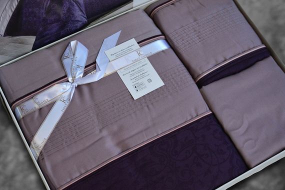 Комплект постельного белья First Choice Moonlight V.I.P 200x220 London Purple | Зображення 2