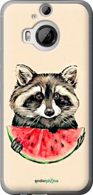 Чохол на HTC One M9 Plus Єнотик з кавуном "4605u-134-2448"