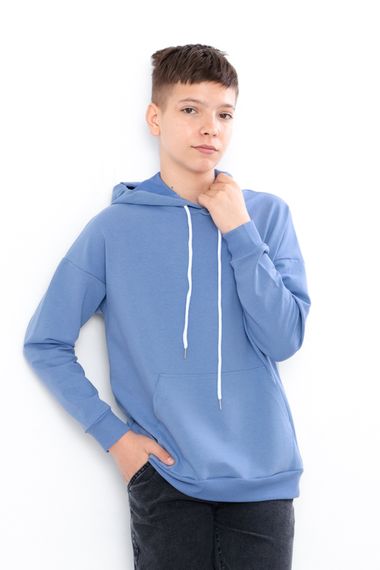 Худі для хлопчика (підлітковий) Носи своє 164 Блакитний (p-14151-159276)
