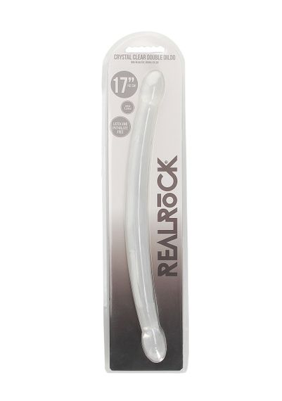 Двухсторонний фаллоимитатор - Realrock Double Dong 17" Transparent sexstyle