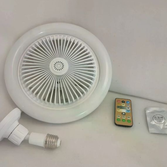 Светодиодная лампа с вентилятором в патрон AY1036 • Потолочная LED лампа-вентилятор E27 для дома, кухни, дачи и комнаты | Зображення 2