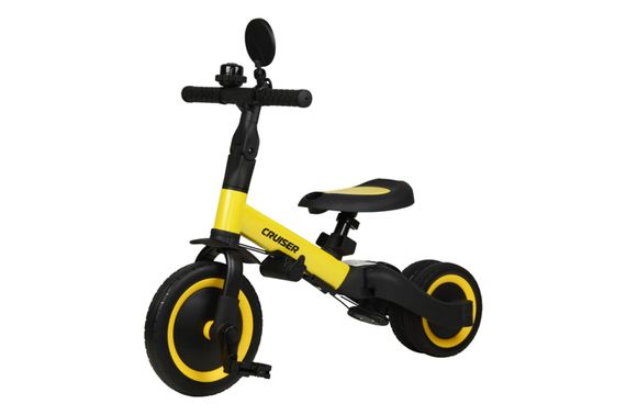 Біговел Tri-cycle 5in1 Cruiser Versa yellow трансформер з дашком | Зображення 1