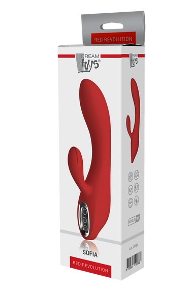 Двойной вибратор Dream Toys RED REVOLUTION SOFIA Sex Aura | Зображення 5