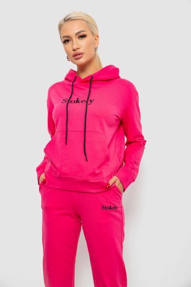 Спортивний костюм жіночий двонитка  уцінка, колір рожевий, 214R1419-006-U-19 | Зображення 1