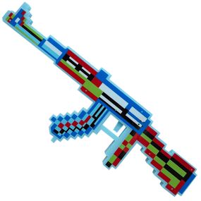 Дитяча іграшка Автомат "Minecraft" MСR-A(Blue) світлові та звукові ефекти