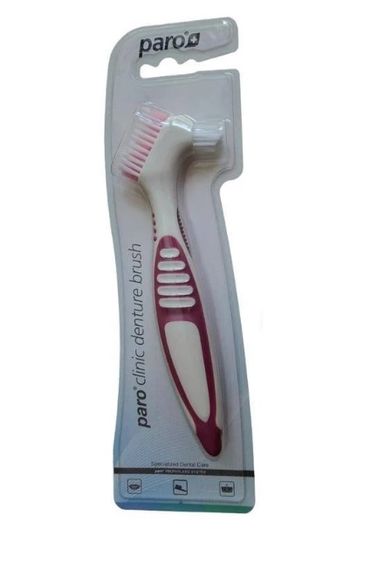 Щітка для зубних протезів paro® DENTURE BRUSH, рожева | Зображення 1
