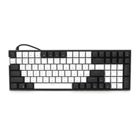 Механічна клавіатура USB XSTRIKE XS-1030, довжина кабелю 150см, RGB підсвічування, Eng/Укр/Рус, 395х150х45 мм, Black/White, 100к,