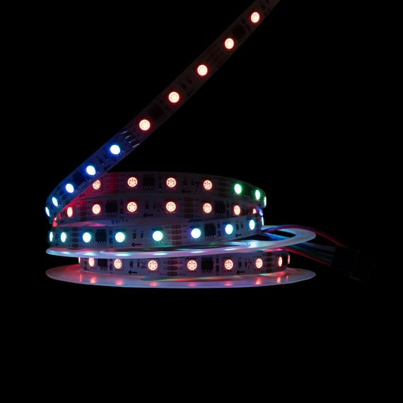 Світлодіодна LED стрічка PROLUM™ 12V 505060 IP20 Series "SMART" RGB Pixel Full Color | Зображення 5
