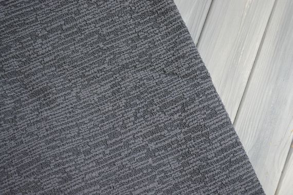 Жаккардовый чехол на угловой диван Rain без юбки антрацит | Зображення 2