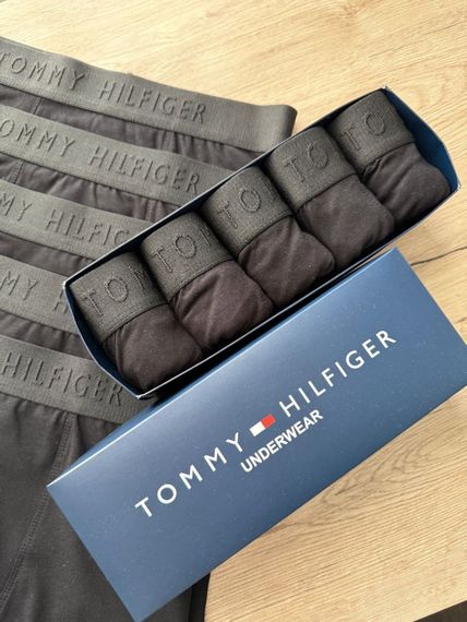Чоловічий  набір трусів 5 шт Tommy Hilfiger колір чорний | Зображення 2