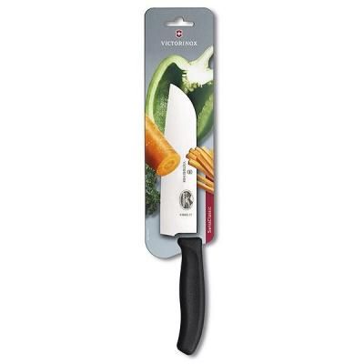 Кухонный нож Victorinox SwissClassic сантоку 17 см, черный (6.8503.17B) | Зображення 1