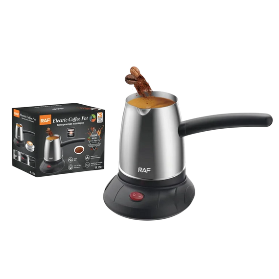 Турка Электрическая Кофеварка RAF R150 , электротурка кофеварка с защитой от перегрева 0,5 л, 600Вт