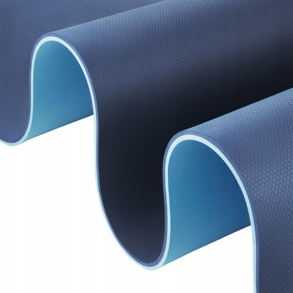 Килимок (мат) спортивний 4FIZJO TPE 180 x 60 x 1 см для йоги та фітнесу Blue/Sky Blue (P-5907739317094) | Зображення 6