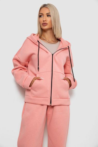 Спортивный костюм женский на флисе, цвет персиковый, 238R5715-1 | Зображення 1