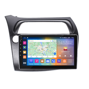Штатна магнітола 9" Lesko для Honda Civic Type R VIII Рестайлинг 2008-2011 2/32Gb CarPlay 4G Wi-Fi GPS Prime