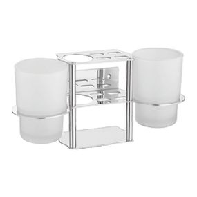 Підставка для щіток і пасти з двома склянками ZERIX LR103 (ZX2632)