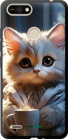 Чохол на Tecno Pop 2F B1F Білий кіт "5646b-2391-2448"