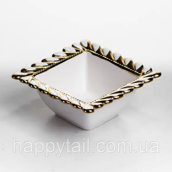 Тарілка глибока порцелянова Tiffany квадратна 15х15х7 см ML2007 | Зображення 1