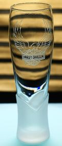 Подарочный крафтовый бокал для пива сока воды 440 мл  с гравировкой надписи лого Харлей