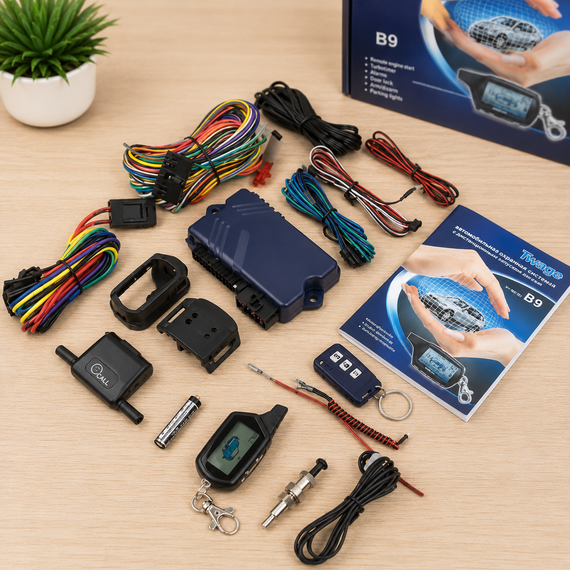 Автосигналізація CAR ALARM 2 WAY B9 / Двостороння автомобільна сигналізація з автозапуском та інтелектуальним запуском двигуна | Зображення 2