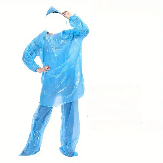 Дощовик Raincoat Set (плащ + штани) для активного відпочинку та захисту від дощу, універсальний комплект для чоловіків і жінок | Зображення 4