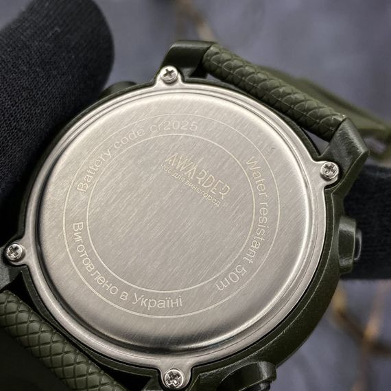 Годинник наручний Awarder 032 Де би не був Army Green-Black-Black | Зображення 9